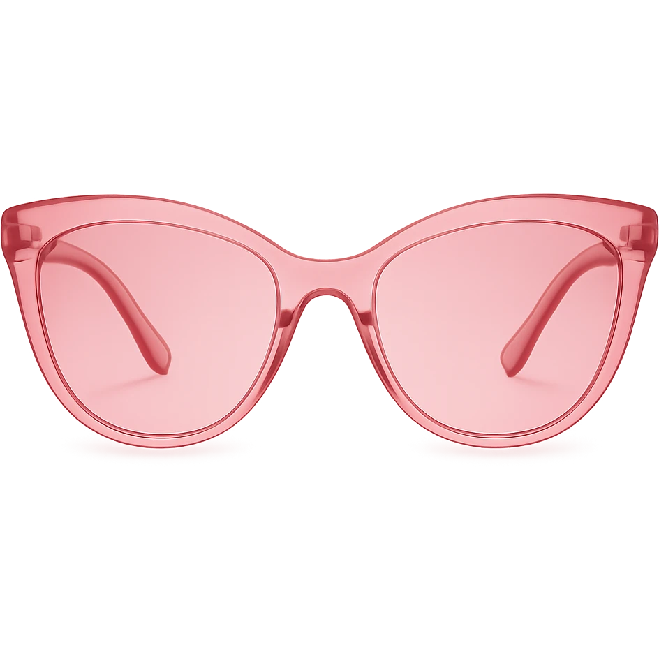 pink sunglasses, chic and modern emoji