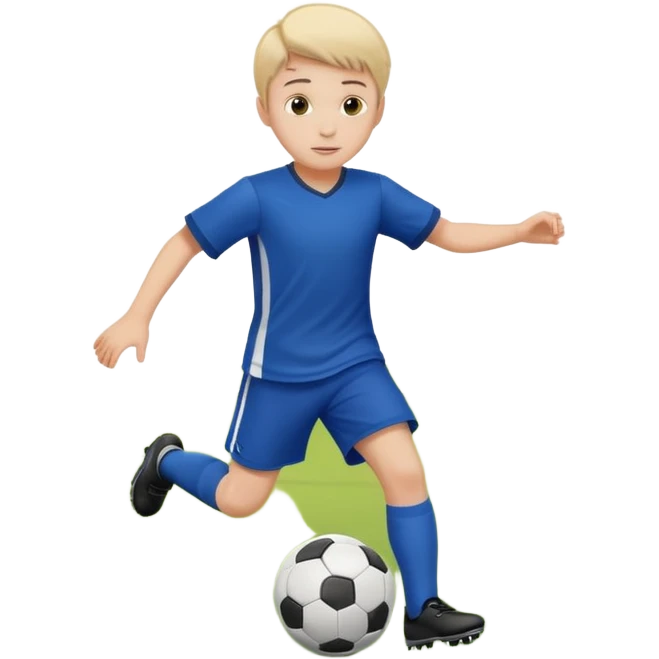  мальчик играет в футбол и эта картинка должна быть обведена в кружок  emoji