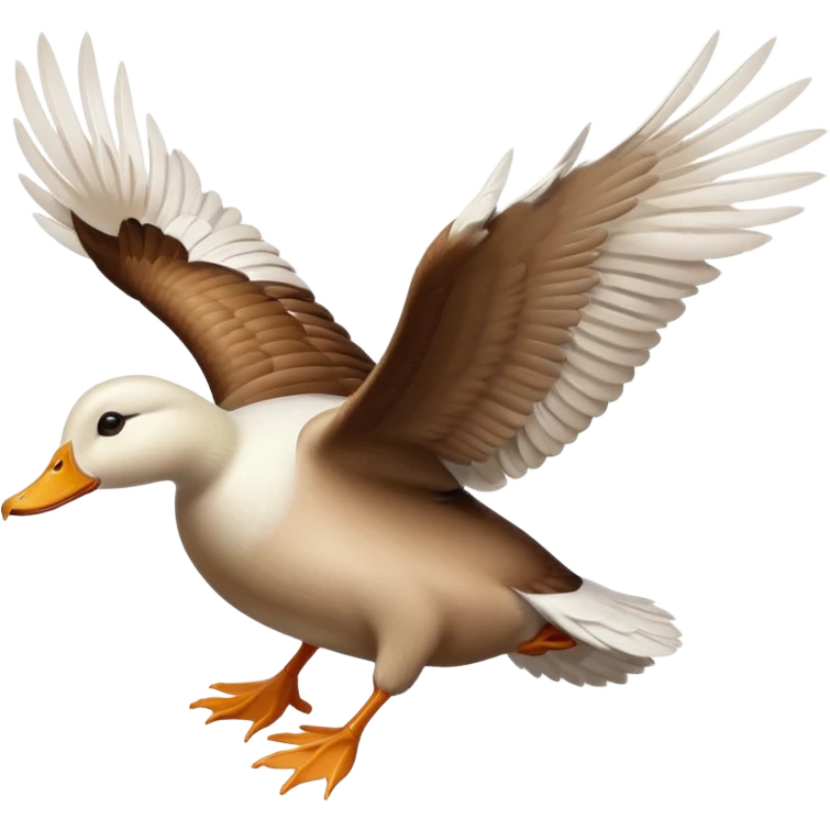 duck flying emoji