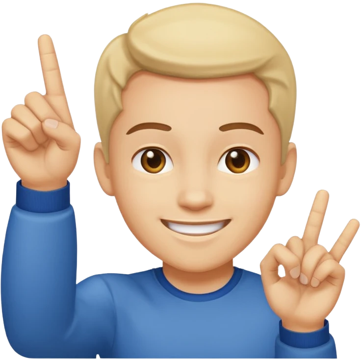 Smiling face flipping off camera emoji