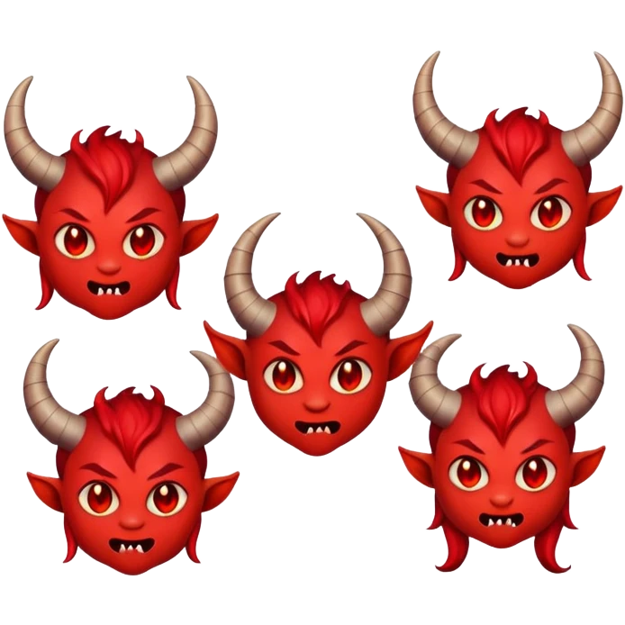 Cute demons emoji