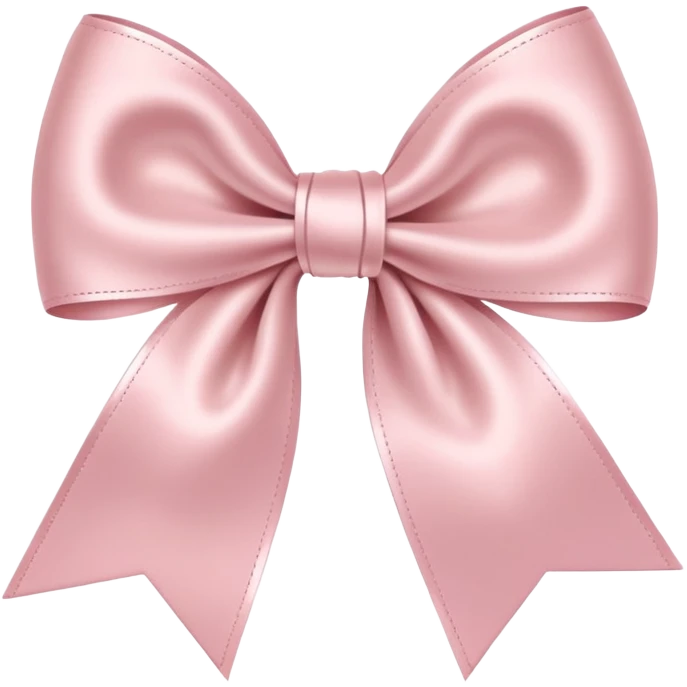 Powder pink bow emoji