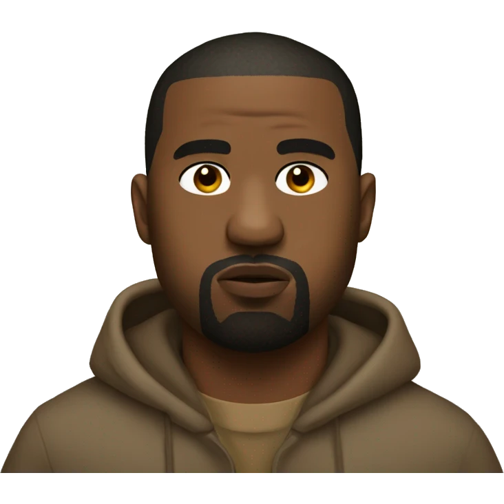 Kanye West as a bear emoji