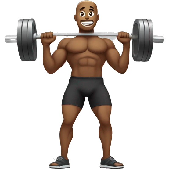lifting weights emoji
