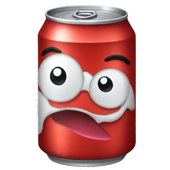 a can of red soda emoji