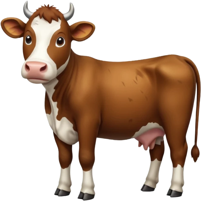 High resolution of A cow emoji