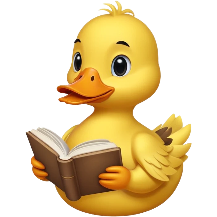 duck with book emoji