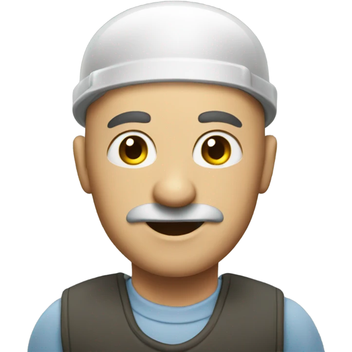A bald plumber emoji