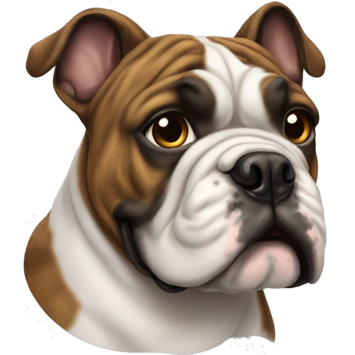 Brindle Bulldog emoji