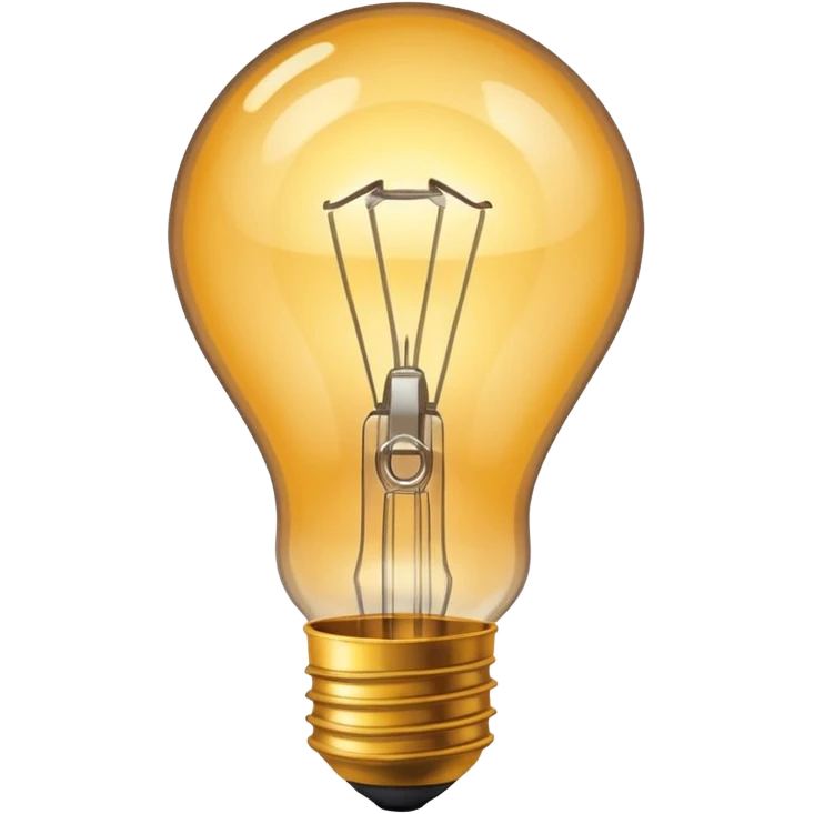 shining lamp bulb emoji
