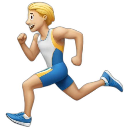 running a mile a minute emoji