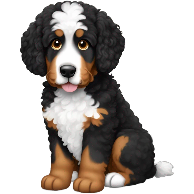 Bernedoodle in jail emoji