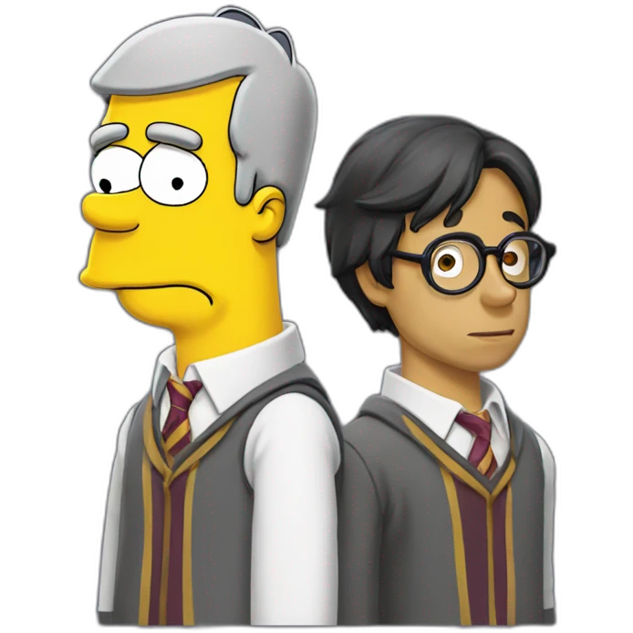 Homer Simpson et Harry potter  emoji