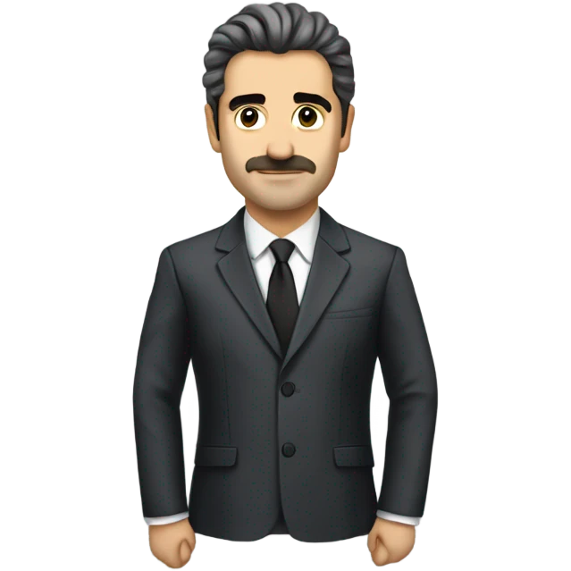 Murat Yünsel image in official suit emoji