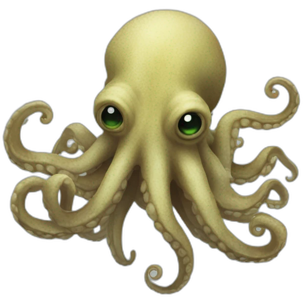 un kraken qui à peur emoji