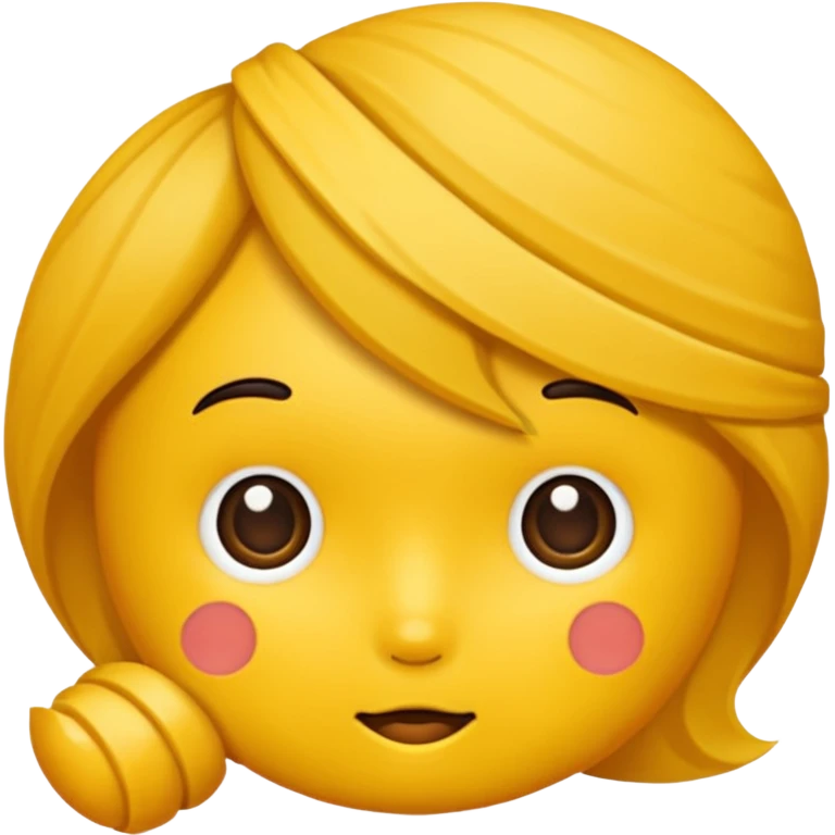휴대폰이 세워서 놓여있는 나무 테이블 emoji