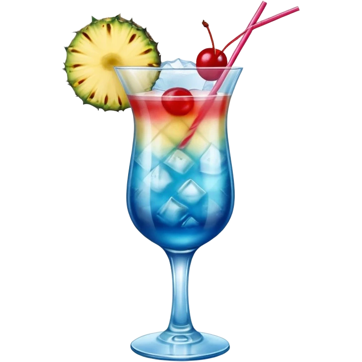 Blue Hawaiian drink emoji