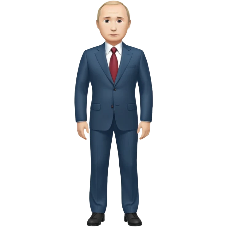 путин во весь рост, голова больше тела  emoji