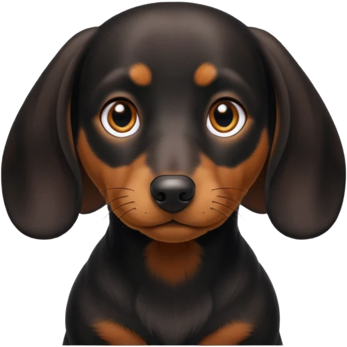 dachsund black emoji