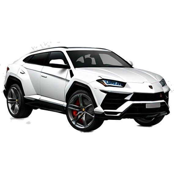 Lamborghini urus white  emoji