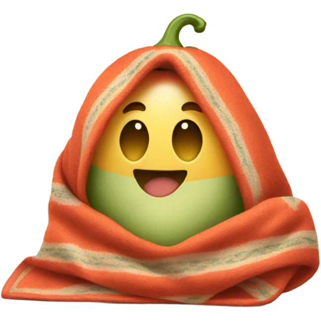 pepper in blanket emoji