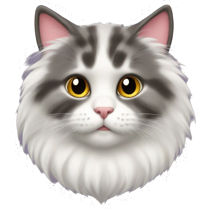 Cat heart fluffy  emoji
