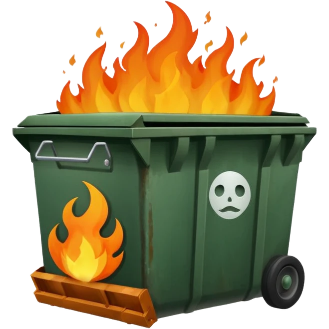 dumpster fire emoji