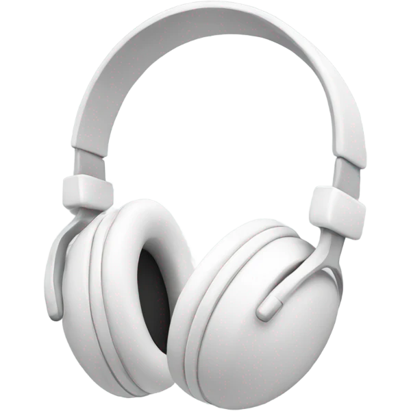 White headphones emoji