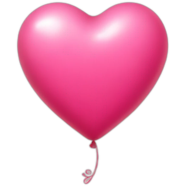 heart shaped balloon emoji