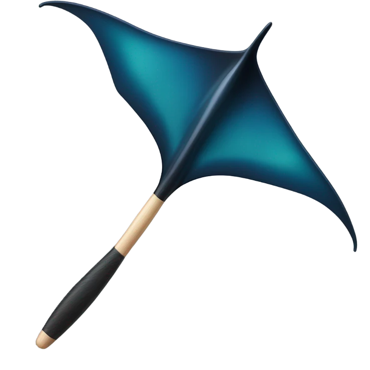 Manta ray brush emoji