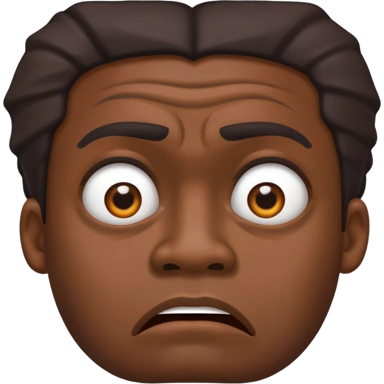 african american man in disgust emoji