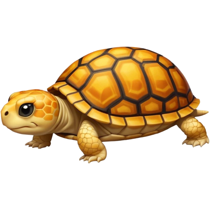 A young very small yellow tortoise emoji