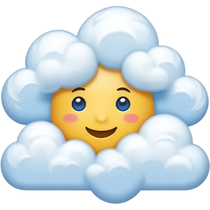blue sky with clouds background emoji