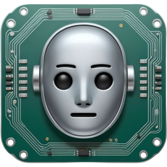 ai chip no face emoji