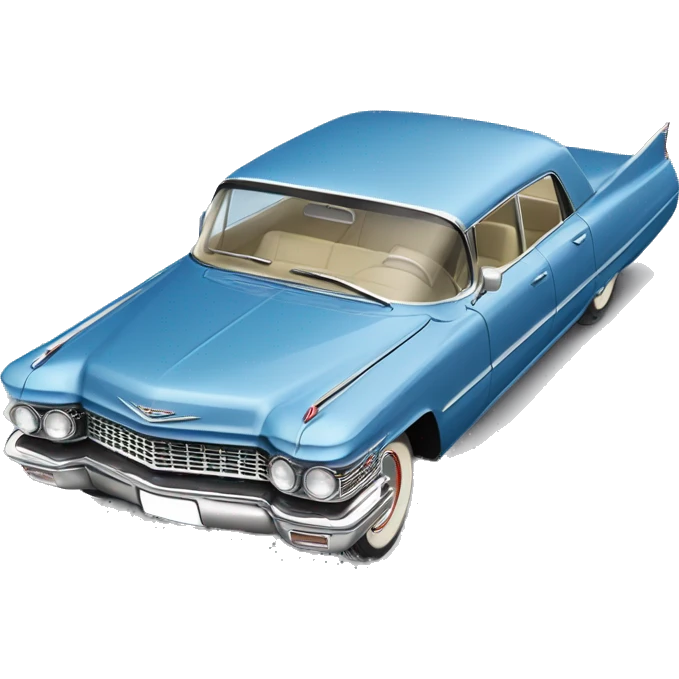 1962 Blue Cadillac Sedan emoji