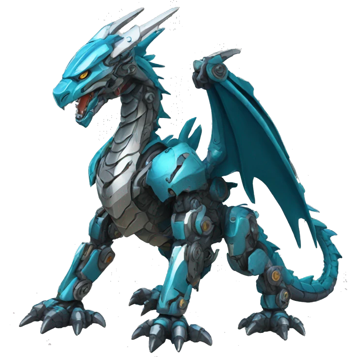 Mecha Dragon full body emoji