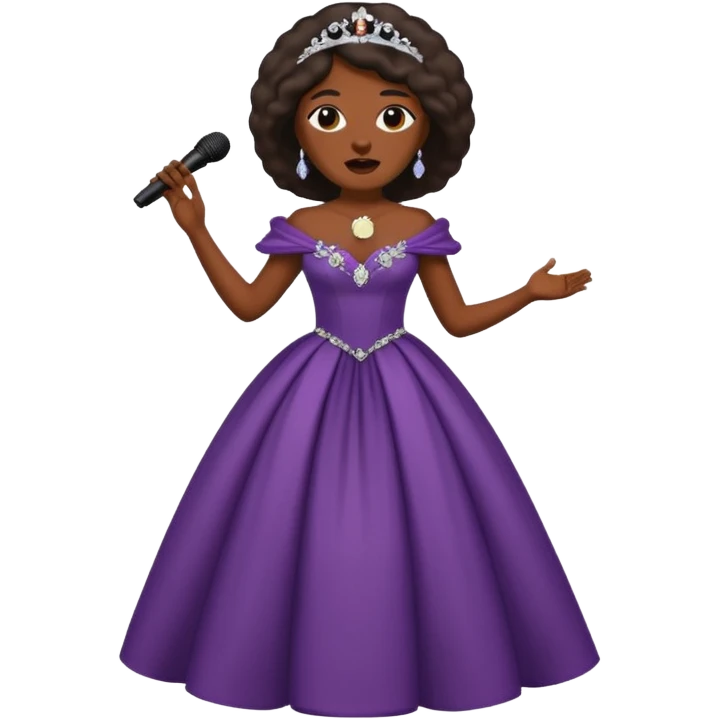 dar skin opera singer singing emoji