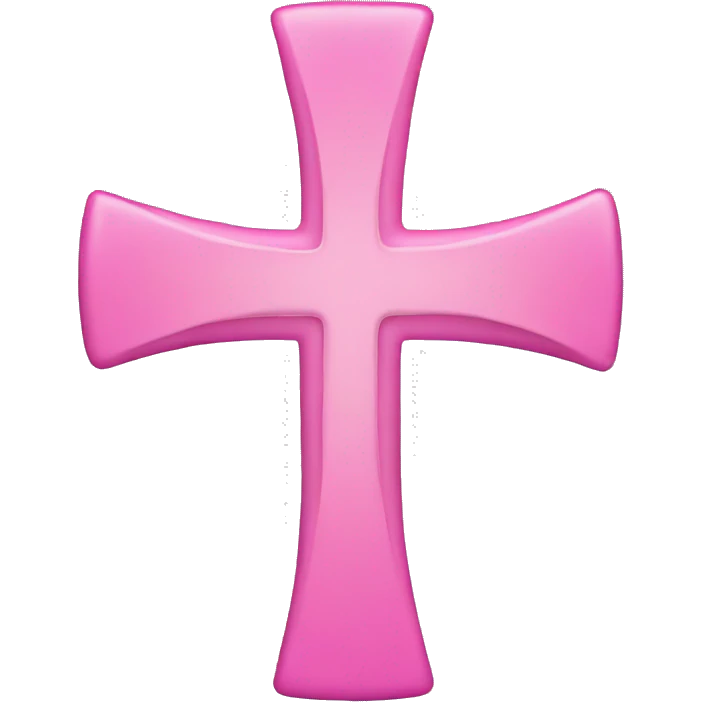 Pink cross emoji