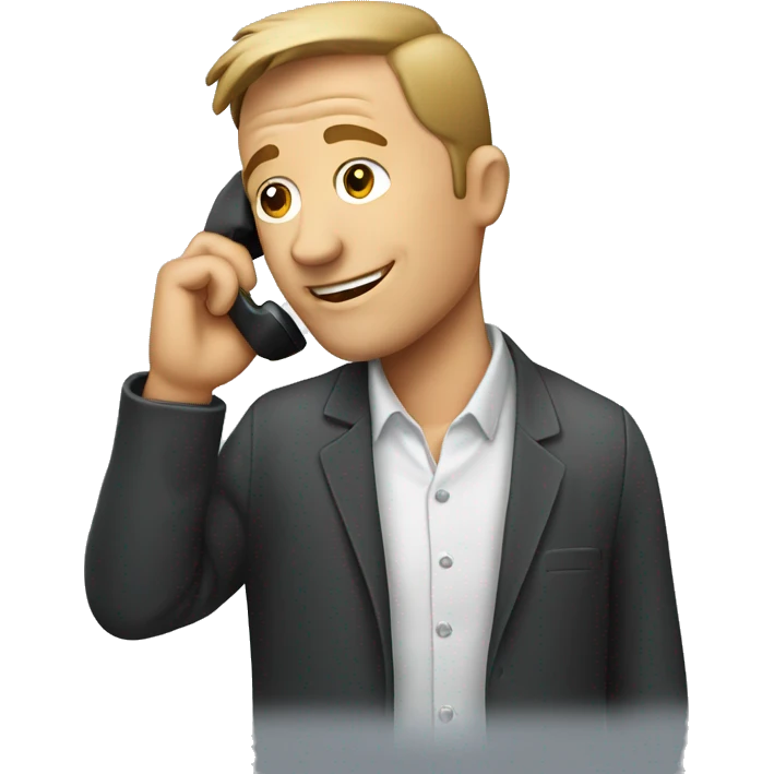 man talking on hand as phone emoji