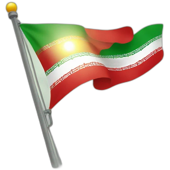 The flag of Iran is the Lion and the Sun emoji