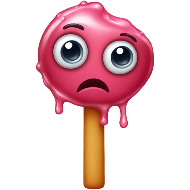 Really sad candy with tears and arms and legs emoji