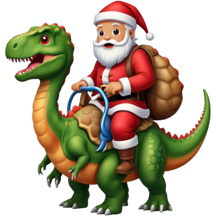 Dinosaure Noël  emoji