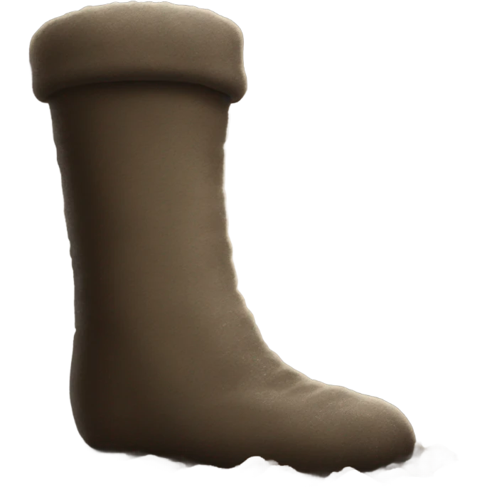 Sock covered in mud the size of a building  emoji