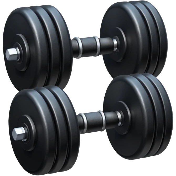 Peso de academia preto emoji