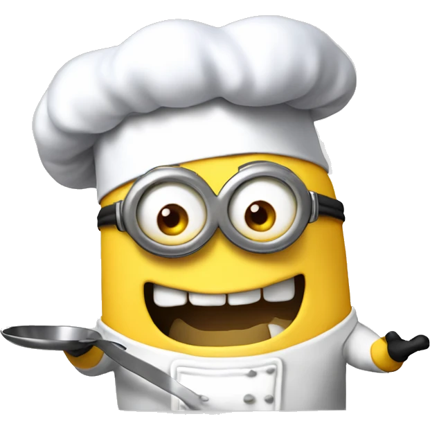 Despicable 4 character mega minion chef cooking up a storm emoji