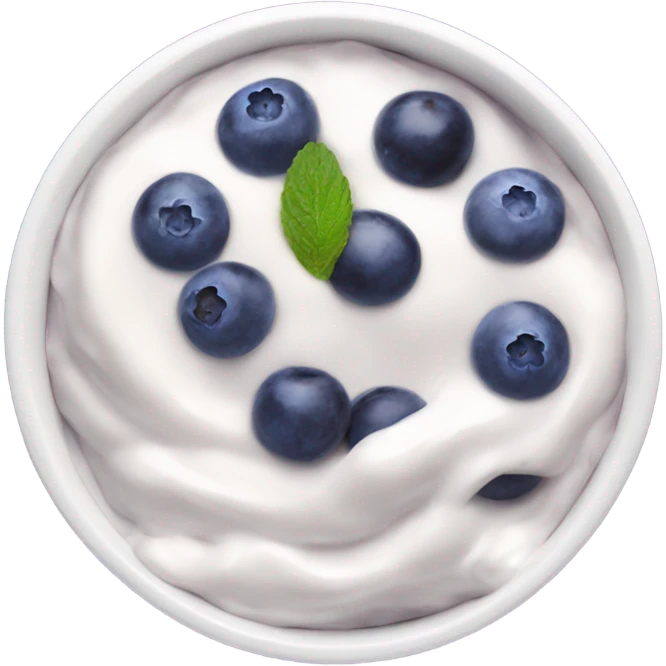 Blueberry yogurt bowl emoji