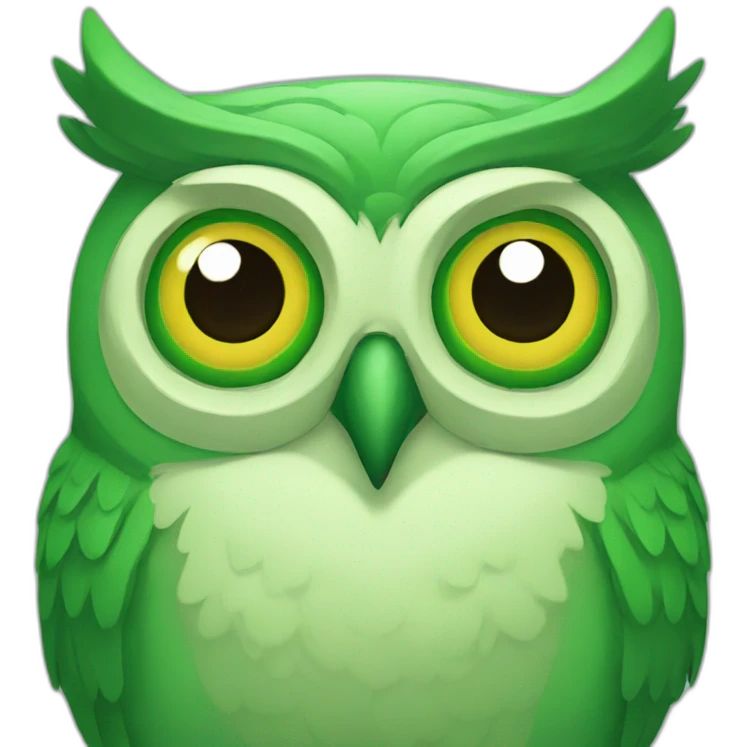 green owl emoji