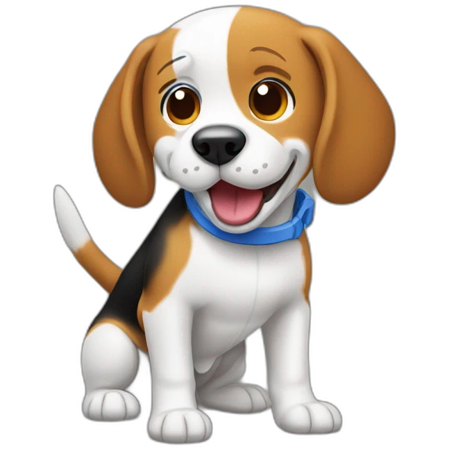 beagle throwing up bloo emoji
