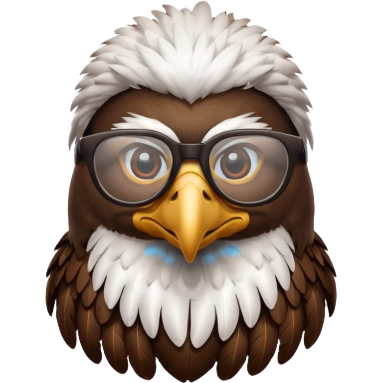 eagle with glasses emoji