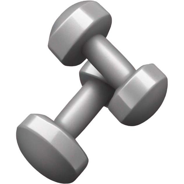 dumbbells gray-pink emoji